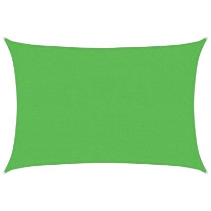 Pânză parasolar, verde deschis, 2,5x4 m, HDPE, 160 g/m² GartenMobel Dekor