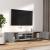 Set dulapuri TV cu LED, 2 piese, gri sonoma, lemn prelucrat GartenMobel Dekor