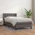 Pat box spring cu saltea, gri, 100x200 cm, piele ecologică GartenMobel Dekor
