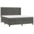 Pat box spring cu saltea, gri închis, 160x200 cm, catifea GartenMobel Dekor