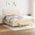Pat continental cu saltea, crem, 180x200 cm, textil GartenMobel Dekor