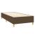 Pat box spring cu saltea, maro închis, 80x200 cm, textil GartenMobel Dekor