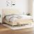 Pat continental cu saltea, crem, 180x200 cm, textil GartenMobel Dekor