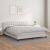 Pat box spring cu saltea, alb, 180x200 cm, piele ecologică GartenMobel Dekor