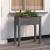 Jardinieră pe roți cu căptușeală gri 71x37x80cm lemn masiv brad GartenMobel Dekor