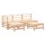 Set mobilier relaxare de grădină 5 piese lemn masiv de pin GartenMobel Dekor