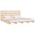 Cadru de pat Small Double, 120x190 cm, lemn masiv pin GartenMobel Dekor