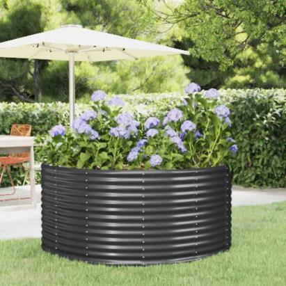 Jardinieră, antracit, 140x140x68 cm, oțel vopsit electrostatic GartenMobel Dekor