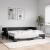 Pat de zi cu extensie, negru, 80x200 cm, textil GartenMobel Dekor