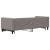 Pat de zi cu extensie, gri taupe, 80x200 cm, textil GartenMobel Dekor