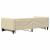 Pat de zi cu extensie, crem, 90x200 cm, textil GartenMobel Dekor