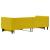 Pat de zi cu extensie, galben, 80x200 cm, catifea GartenMobel Dekor
