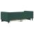 Pat de zi cu extensie și sertare verde închis 80x200 cm catifea GartenMobel Dekor