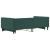 Pat de zi cu extensie și sertare verde închis 100x200cm catifea GartenMobel Dekor