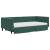 Pat de zi cu extensie și sertare verde închis 100x200cm catifea GartenMobel Dekor