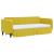 Pat de zi cu extensie și sertare, galben, 80x200 cm, catifea GartenMobel Dekor