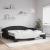 Pat de zi cu extensie, negru, 100x200 cm, textil GartenMobel Dekor