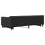Pat de zi cu extensie, negru, 100x200 cm, textil GartenMobel Dekor