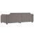 Pat de zi cu extensie, gri taupe, 90x200 cm, textil GartenMobel Dekor