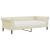 Pat de zi cu saltea, crem, 90x200 cm, piele ecologică GartenMobel Dekor