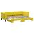 Pat de zi cu extensie, galben, 80x200 cm, catifea GartenMobel Dekor
