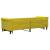 Pat de zi cu extensie, galben, 80x200 cm, catifea GartenMobel Dekor