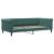 Pat de zi cu extensie, verde închis, 100x200 cm, catifea GartenMobel Dekor