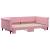 Pat de zi cu extensie, roz, 100x200 cm, catifea GartenMobel Dekor