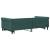 Pat de zi cu extensie și sertare verde închis 100x200cm catifea GartenMobel Dekor