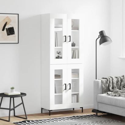 Dulap înalt, alb, 69,5x34x180 cm, lemn compozit GartenMobel Dekor