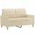 Set de canapele cu perne, 3 piese, crem, textil GartenMobel Dekor