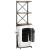 Dulap de vin design tractor alb 49x31x172 cm mango nefinisat GartenMobel Dekor
