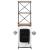 Dulap de vin design tractor alb 49x31x172 cm mango nefinisat GartenMobel Dekor