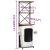 Dulap de vin design tractor alb 49x31x172 cm mango nefinisat GartenMobel Dekor