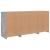 Servantă cu lumini LED, gri beton, 142,5x37x67 cm GartenMobel Dekor