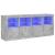 Servantă cu lumini LED, gri beton, 163x37x67 cm GartenMobel Dekor