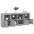 Servantă cu lumini LED, gri beton, 163x37x67 cm GartenMobel Dekor