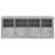 Servantă cu lumini LED, gri beton, 163x37x67 cm GartenMobel Dekor