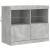 Servantă cu lumini LED, gri beton, 163x37x67 cm GartenMobel Dekor
