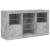 Servantă cu lumini LED, gri beton, 123x37x67 cm GartenMobel Dekor