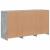 Servantă cu lumini LED, gri beton, 123x37x67 cm GartenMobel Dekor