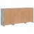 Servantă cu lumini LED, gri beton, 142,5x37x67 cm GartenMobel Dekor