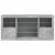 Servantă cu lumini LED, gri beton, 142,5x37x67 cm GartenMobel Dekor
