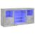 Servantă cu lumini LED, gri beton, 142,5x37x67 cm GartenMobel Dekor