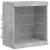 Servantă cu lumini LED, gri beton, 142,5x37x67 cm GartenMobel Dekor