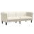Set de canapele, 3 piese, crem, catifea GartenMobel Dekor