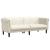 Set de canapele, 3 piese, crem, catifea GartenMobel Dekor