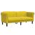 Set canapea 2 piese, galben, catifea GartenMobel Dekor
