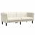 Set canapea 2 piese, crem, catifea GartenMobel Dekor