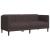Set canapele, 3 piese, maro închis, material textil GartenMobel Dekor